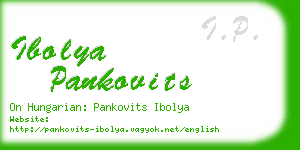 ibolya pankovits business card